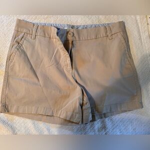 Crown & Ivy Tan Bermuda Shorts Versatile Cotton Twill